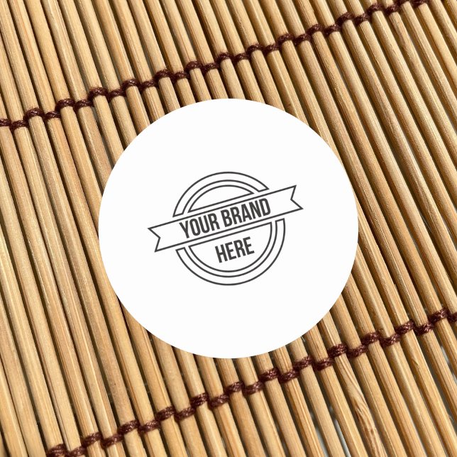 Sticker Rond Promotion de logo professionnel personnalisé (Créateur téléchargé)