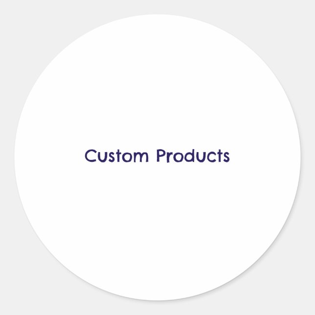 Sticker Rond Promotion de Marque Simple  (Devant)
