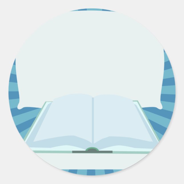 Sticker Rond Promouvoir votre livre Ajouter un titre ici (Devant)