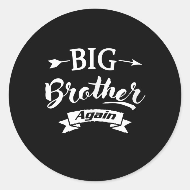 Sticker Rond Promu à Big Brother Again EST.2021 (Devant)