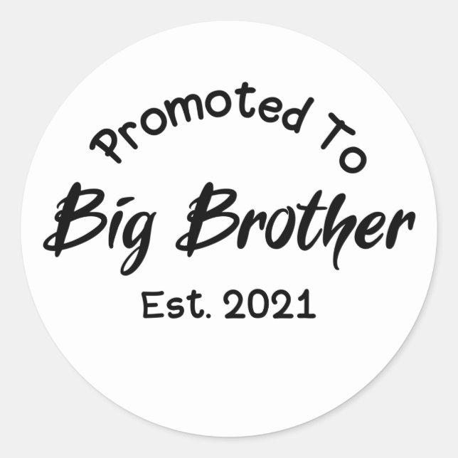 Sticker Rond Promu À Big Brother Est 2021 (Devant)