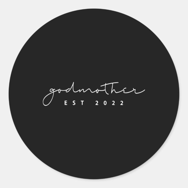 Sticker Rond Promu À Godmère Est 2022 Annonce Grossesse (Devant)
