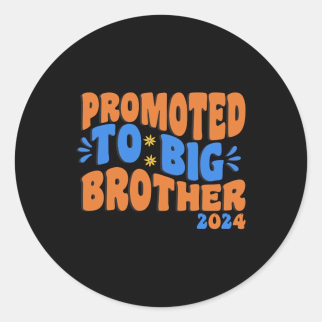 Sticker Rond Promu à grand frère 2024, Big Brother (Devant)