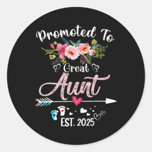 Sticker Rond Promu À Grande Tante 2025 Fête Des Mères Première