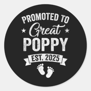 Sticker Rond Promu À Great Poppy Est 2025 Grossesse Announc