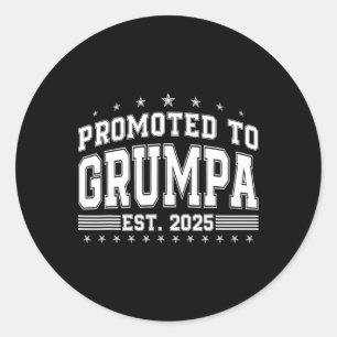 Sticker Rond Promu À Grumpa 2025 Bientôt Être Les Pères Grumpa