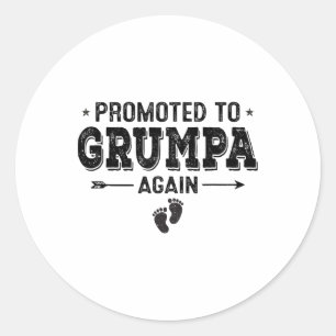Sticker Rond Promu À Grumpa De Nouveau Grand-Parents Byby