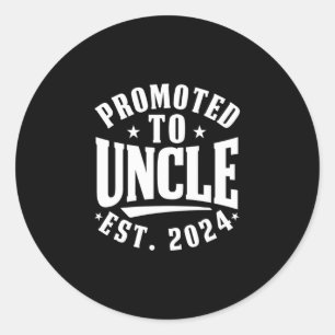 Sticker Rond Promu À Oncle 2024 Annonce De Grossesse 1Er