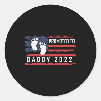 Sticker Rond Promu À Papa 2022