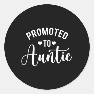 Sticker Rond Promu À Tante Tante Pour Être Grossesse Announcet