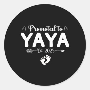 Sticker Rond Promu À Yaya 2025 Fête des mères Première Maman P
