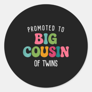 Sticker Rond Promu grand cousin de jumeaux