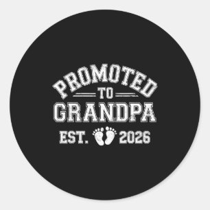 Sticker Rond Promu grand-père depuis 2026 par la nouvelle maman