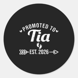 Sticker Rond Promu tia en 2026 tata espagnole drôle
