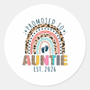 Sticker Rond Promue Tante Est 2026 Bientôt Tante Pour La Premiè