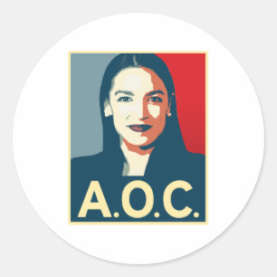 Sticker Rond Propagande AOC 2024