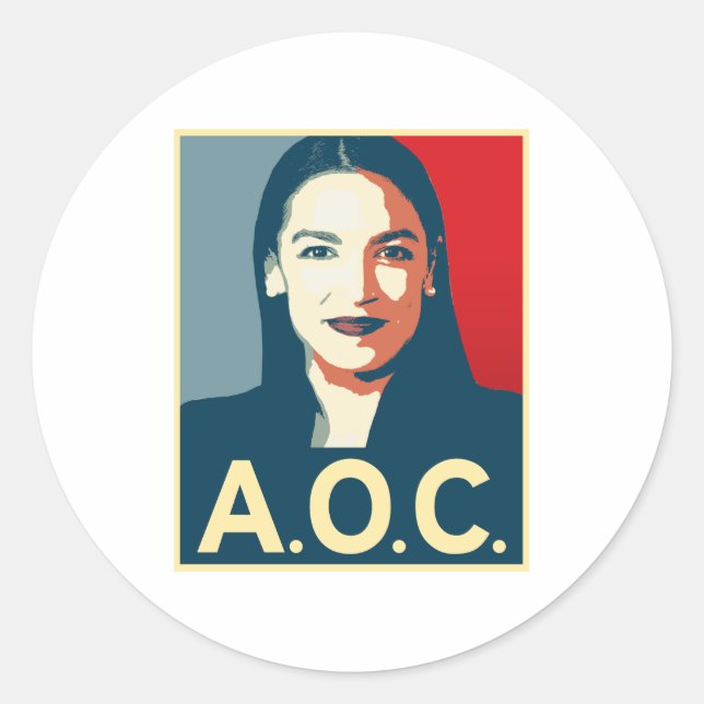 Sticker Rond Propagande AOC 2024 (Devant)