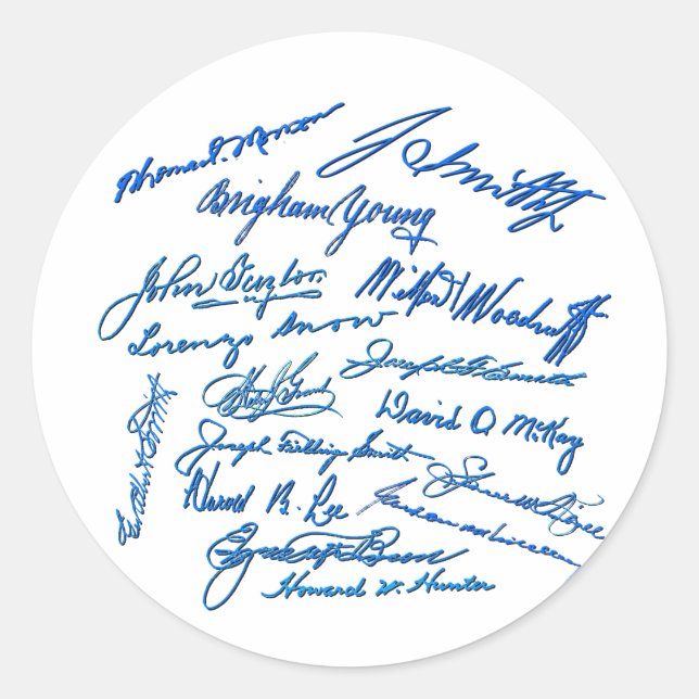 Sticker Rond Propose des autographes (Devant)