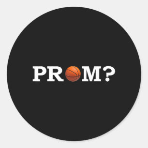 Sticker Rond Proposition de bal de promo de baseball