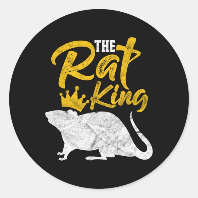 Sticker Rond Propriétaire du Rat King (Devant)