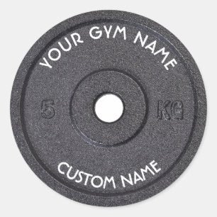 Sticker Rond Propriétaire ou utilisateur de gymnase avec le