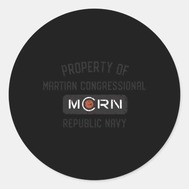 Sticker Rond Propriété Agrandie De Mcrn (Devant)