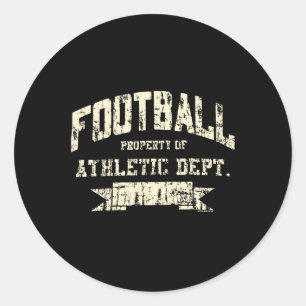 Sticker Rond Propriété de football du département d'athlétisme.