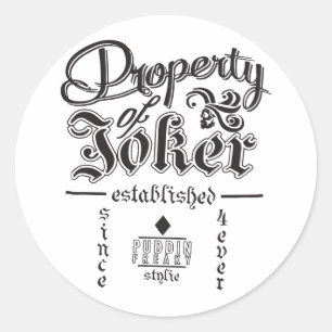 Sticker Rond Propriété de peloton de suicide de bandes