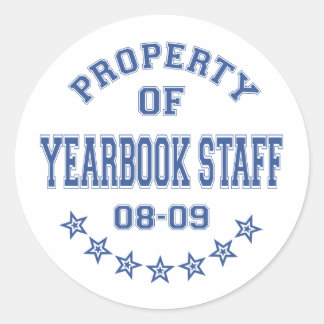 Sticker Rond Propriété de personnel d'annuaire