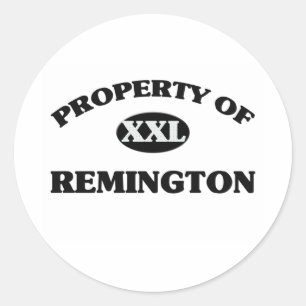 Sticker Rond Propriété de REMINGTON