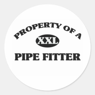 Sticker Rond Propriété d'un FITTER PIPE