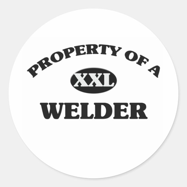 Sticker Rond Propriété d'un SOUTENEUR (Devant)