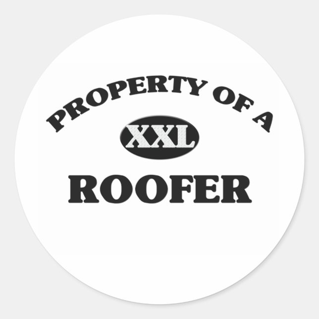 Sticker Rond Propriété d'un TOUR (Devant)