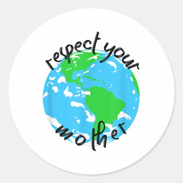 Sticker Rond Protection De La Nature, Climatisation Chauffage,  (Devant)