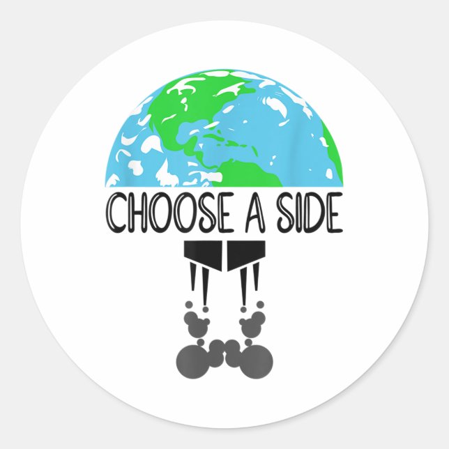 Sticker Rond Protection De La Nature, Climatisation Chauffage,  (Devant)