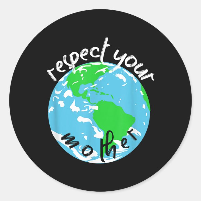 Sticker Rond Protection De La Nature, Climatisation Chauffage,  (Devant)