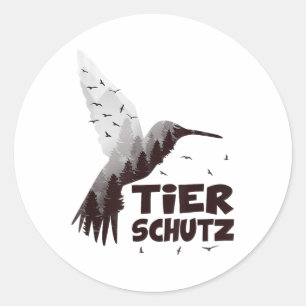 Sticker Rond Protection de l'environnement du climat