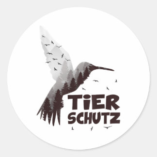 Sticker Rond Protection de l'environnement du climat