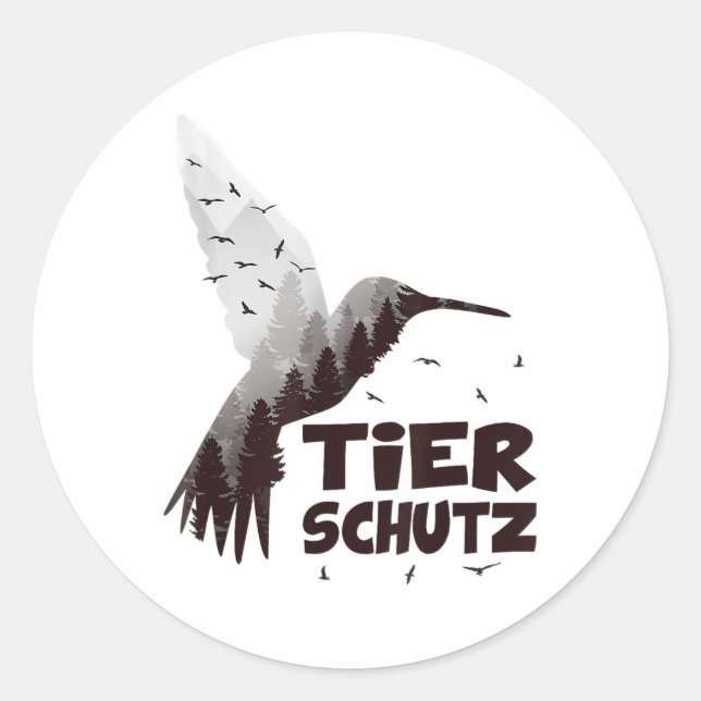 Sticker Rond Protection de l'environnement du climat (Devant)