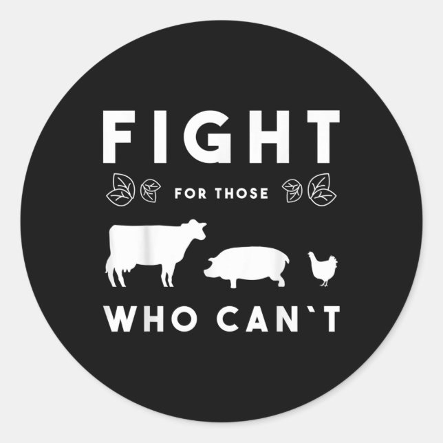 Sticker Rond Protection de l'environnement, Protection des anim (Devant)