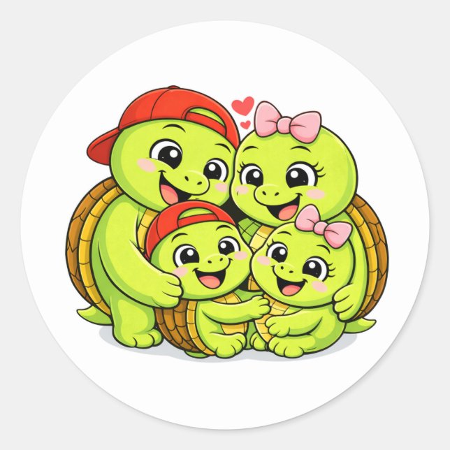 Sticker Rond Protégé & Aimé (Devant)