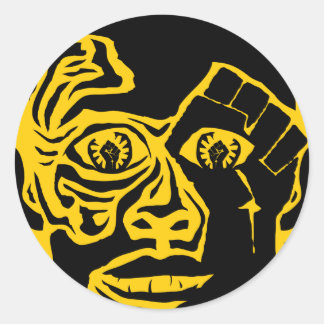 Sticker Rond protestation avec amour