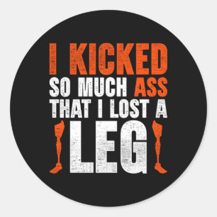 Sticker Rond Prothèse de la jambe
