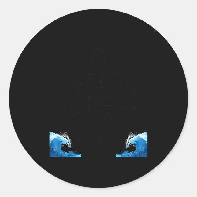 Sticker Rond Proud Seaman Captain Husband Papa Daddy Anchor Pri (Devant)