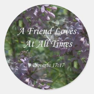Sticker Rond proverbes17-17 ~ Lilacs