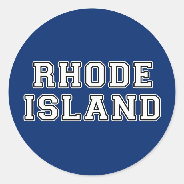 Sticker Rond Providence Rhode Island (Devant)