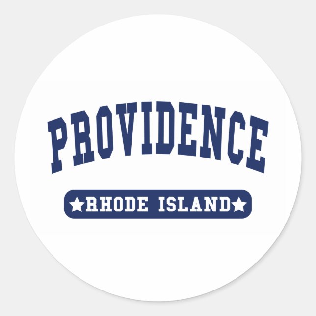 Sticker Rond Providence Rhode Island College Style tee - shirt (Devant)