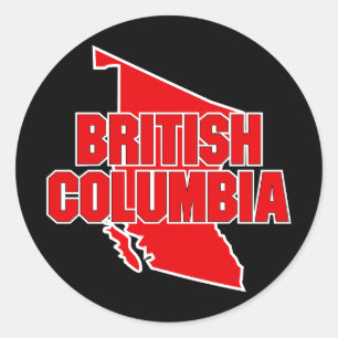 Sticker Rond Province de Colombie-Britannique
