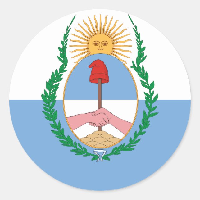 Sticker Rond Province de Mendoza, Argentine, Argentine (Devant)