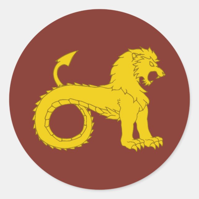 Sticker Rond Province de Mooneschadowe Insigne de la population (Devant)